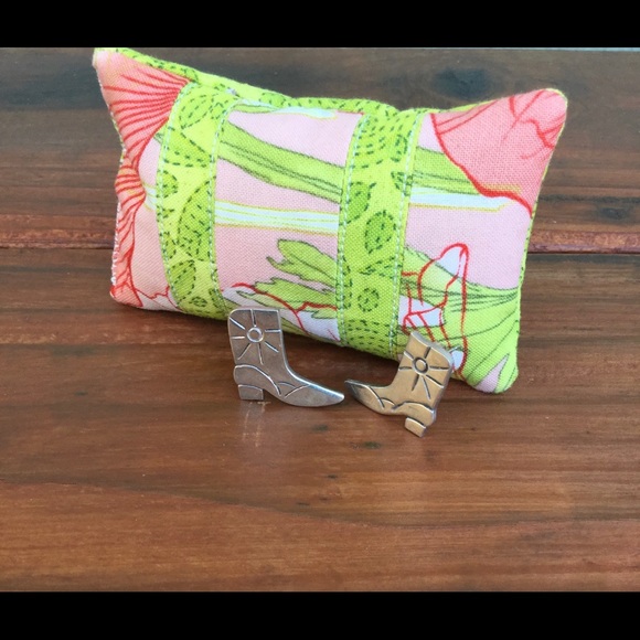 Vintage Cowgirl Boot earrings - 925 Mexico Silver - Picture 3 of 4